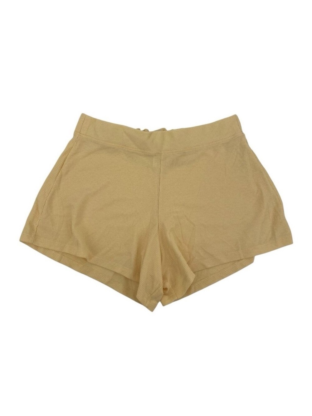 Athleta Wind Down Sleep Shorts Lounge Butter Yellow Pajamas Womens Small